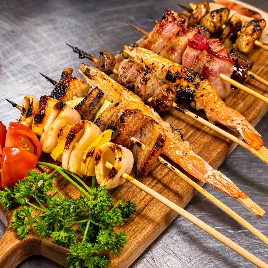 모듬꼬치 Assorted Skewers